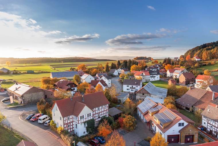 Aerial view architecture